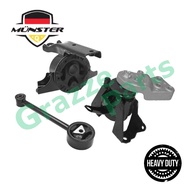 (1pc) Münster ^Heavy Duty^ Engine Mounting Set for Mitsubishi Attrage A13A 1.2 Mirage 1.2 3A92 2012-