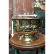 Thick brass bowl/Bokor