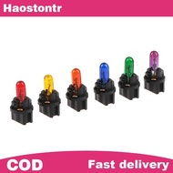 haostontr 10PCS T5.5 Led Bulb W1.2WCar Interior Lights Dashboard Heating Indicator Wedge Auto Instru