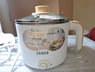 【SAMPO 聲寶】雙層防燙多功能快煮美食鍋/料理鍋/電火鍋/旅行鍋 1.2L(KQ-CA12D)