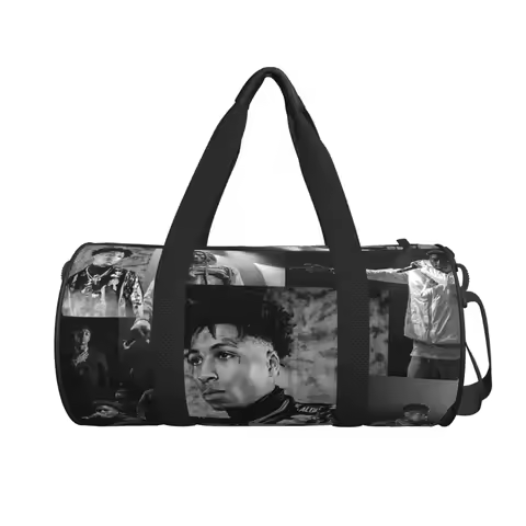 Youngboy B And W Never Broke Again Collage Large Duffle Gym Bag Multi-Functional Duffle Travel Bags 