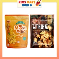 Murgerbon Oven Baked Squid &amp; Fish Snack, Fish Biscuit with Sesame Laver Korean Snack 120~180g