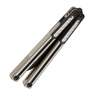 Nabalis X Will Hirsch Vulp Pro Butterfly Knife Balisong Trainer, G10 & 7075 AL Handle, Unsharpened, 