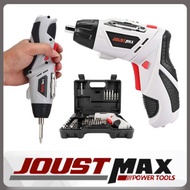 JOUSTMAX 45pcs Rechargeable Cordless Screwdriver Drill Machine 4.8V JST24802