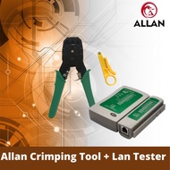 【Hot sale】Allan Network Crimping Tool And Network Lan Cable Tester / Lan Tester With Battery/ Insula