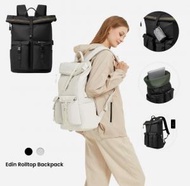 NORDACE - Edin Rolltop 捲頂背包 | Rolltop 高級捲頂背包 |旅行背包| 25L大容量 | 黑色