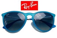 RAY BAN 太陽眼鏡 雷朋 4171 ERIKA 透明藍色 膠框 金屬鏡架【以靡 現貨正品】