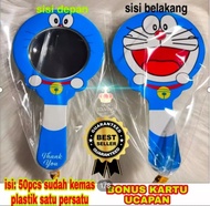 ( Raja Souvenir ) SOUVENIR  isi: 50pcs KACA CERMIN KARAKTER DORAEMON unik murah sovenir bermanfaat d