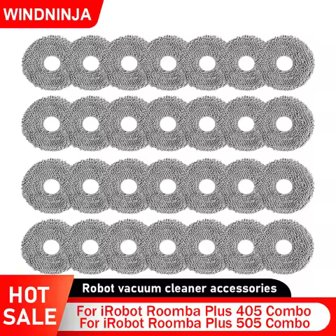 Washable Mop Cloth For IRobot Roomba Plus 405 Combo Roomba Plus 505 Combo For Dreame X40 Master Robo