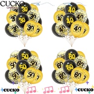 CUCKO 12PCS Birthday Balloon, Latex 18th 30th 40th 50th 60th 30th BIrthday Balloons,  DIY Party Prop