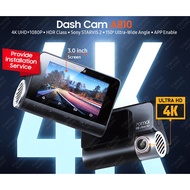 Original 70mai A810 Dashcam 4K UHD+1080P / HDR Class / Sony Starvis 2 IMX678 image sensor