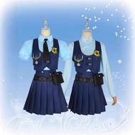 Crazy Animal City Judy Rabbit Police Officer cosplay Costume Suit Zootopia Zootropolis Judy Hopps co