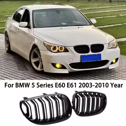 Gloss Black E60 E61 Front Grille Car Front Kidney Grill For BMW 5 Series E60 E61 M5 520I 535I 550I 2
