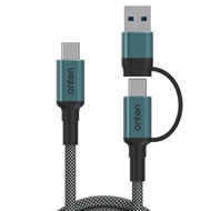 Onten CC205 2in1 USB3.2 10Gbps Cable Support Video 4K60Hz Type C USB3.2 10Gbps Can Connect Images To