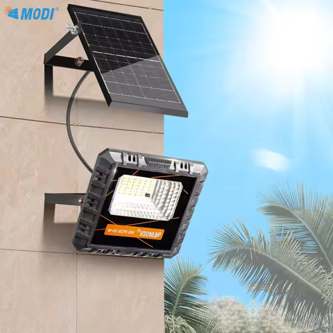MODI 3 Battery Solar Spotlight, IP65 Solar LED Billboard Light with Remote Control, High-Quality War