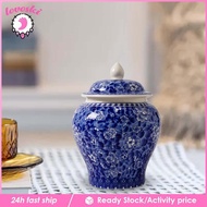 [Lovoski] Ceramic Ginger Jar Vase Gift Decorative Chinese Asian Ginger Jar for Wedding