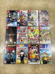 Switch Games,  三國無雙7, Mario 3D world, 火影, 鬼滅之刃, dark souls, 太鼓, 牧場物語,zombie army, monopoly,Pokémon 拳, overcooked