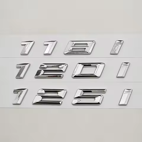 NEW 3D ABS Car Letters Logo 118i 120i 125i Badge Rear Trunk Emblem Decals For BMW 1 Series 118i 120i