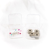 (BOX ONLY) 5x5cm Box Small Sewing Tool Container Safety Pin Container Safety Pin Container