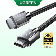 UGREEN HDMI 2.1 Cable 8K 60Hz 4K 240Hz Zinc Alloy Tin-Plated Copper Nylon Braided HD Video Cord