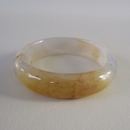 Burmese Jade Bracelet Nephrite Inner Ring Size 61mm Width 17mm Honey Color Beautiful Wear For All Se