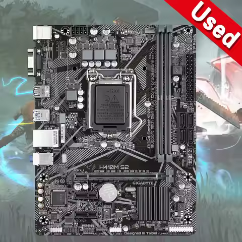 GIGABYTE H410M S2 Motherboard Intel H410 Socket 1200 DDR4 mATX VGA Core USB 3.2 Mainboard