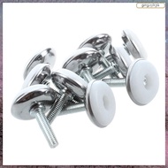 [L E U R]  M6 x 25mm Plastic Base Leveller Leveling Foot Furniture Glide 10 Pcs