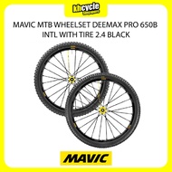MAVIC MTB WHEELSET DEEMAX PRO 650B INTL WITH TIRE 2.4 BLACK | P8336124