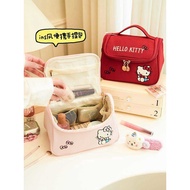 Portable Cosmetic Bag Home Shape Skincare Organizer There Is A Mesh Channel Size 23 18 15