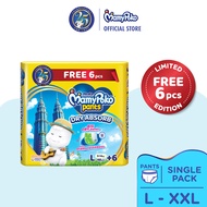 [Free 6 Pieces] MamyPoko Dry Absorb Pants Standard Baby Diapers L48+6/XL40+6/XXL32+6  (1 Pack)
