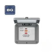BRITISH GENERAL BG - WP55RCD IP66 防風雨 13A 帶保險絲 漏電斷路器 IP66 WeatherProof 13A Fused Unswitched RCD WP55