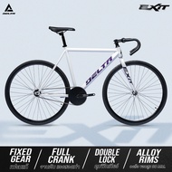 จักรยานฟิกเกียร์ 700c DROP BAR ขอบล้ออลูมิเนียม สูง 30 MM.NEW ONE LIFE ONE CHANCE  DELTA รุ่น  EXIT 