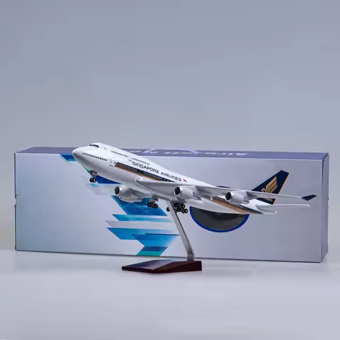 47cm B747 Airplane 747 Singapore Airlines 1/160 Aircraft Model Simulation Resin Material Plane Colle