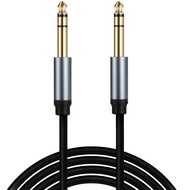 1/4 Inch Cable 6.35mm to 6.35mm Instrument Cable 1/4 Inch Guitar Instrument Cable Premium 6.5mm Stereo Mono Jack 1/4" TS Cable