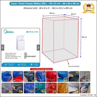 Midea HS-129 C 100 L Freezer Cover Size 60 x 60 x 90 cm Waterproof