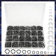 (F  Z)840PCS Snap Rings Assortment Kit, E Clips Assortment Kit (2MM-12MM) and C Clips Assortment Kit