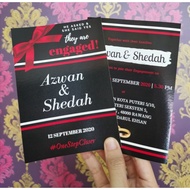 PRINT KAD KAHWIN (Design sendiri) Kad A6 2 side printing Glossy Card 260gsm
