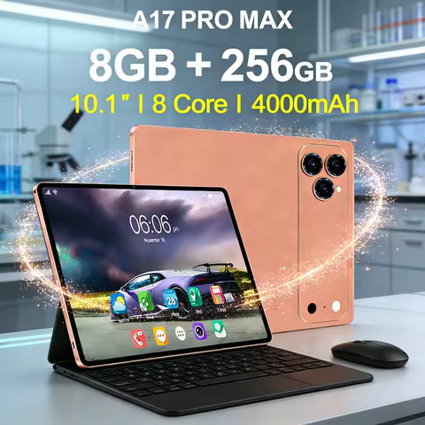 A17 Pro Max 10.1" Big Screen Tablet 8/256GB Android Smart Device Octa-Core Long Lasting Battery for 