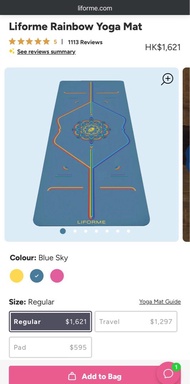 Liforme Rainbow Yoga Mat