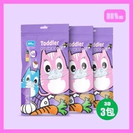 mask LIBRARY - 喵喵 3D 幼兒立體口罩 MASK LIBRARY 1-3歲 三包裝 10 片一包 (獨立包裝)