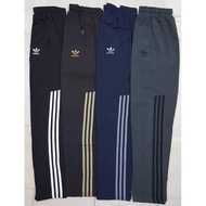 【In Stock】 ADIDAS Seluar Tracksuit / Logo Bersulam / Cutting Slimfit