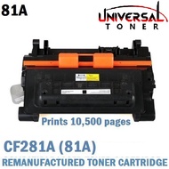 Compatible with HP CF281A  (81A) Black  Laser Toner Cartridge (Prints  10.5K Pages)
