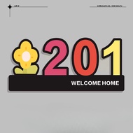 New colored number plate Unit Number Customised Unit Sign door sign Hdb Unit  Number Door Number Sig