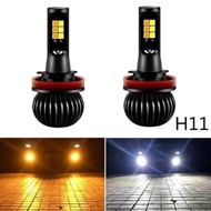 H11 LED Fog Light Bulb 2 Colors White-Yellow