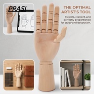 PRASI Wooden Hand Model, Articulated joints Right hand style Articulated Sketch Hand Mannequin, Wood