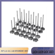24pcs Engine Parts Intake & Exhaust Set Kit Fit 3.3 3.5 3.8 L G6DA G6DB G6DC G6DJ GAS For HYUNDAI GE