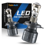 2ชิ้นไฟหน้ารถแอลอีดี H7 H4 40000LM แว่นฉายแสงรถจักรยานยนต์ไฟหน้ารถ Canbus กำลังสูงออโต้มินิออโต้ไฟตั