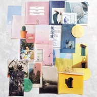 68 pcs IG Style Color Themed Planner Sticker, Magazine Style Sticker, Photography Sticker