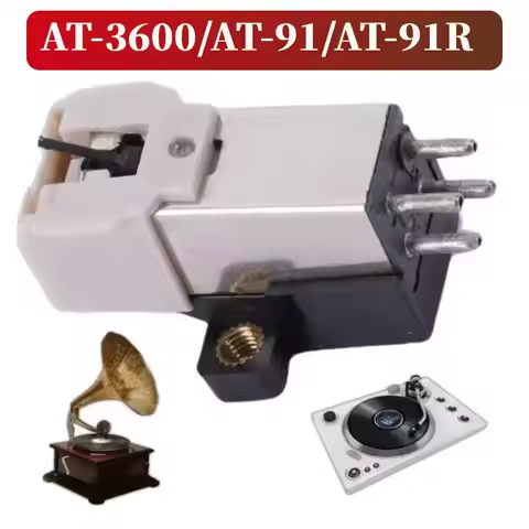AT-3600/AT-91/AT-91R Dynamic Magnetic Cartridge Needle Stylus for Audio Technica Record Player Repla
