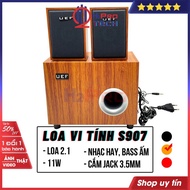 Loa Vi Tính 2.1 Loa Máy Tính H2pro S907 Cao Cấp Cắm Jack Aux Nhạc Hay Bass Ấm Nhỏ gọn Dùng Cho Học T